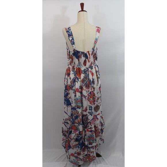 BANJANAN Sz XXL 2xl Floral Maxi Dress Cutout Tie Front Sagitta NWT - Picture 5 of 10